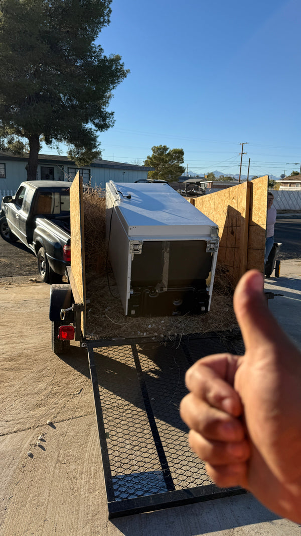 Flatbed loaded with junk for a Ridgecrest haul - Bryan's
