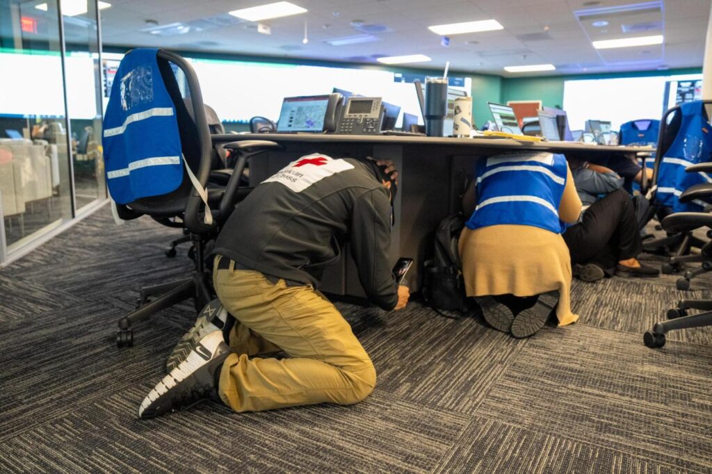 Great California ShakeOut earthquake drill
