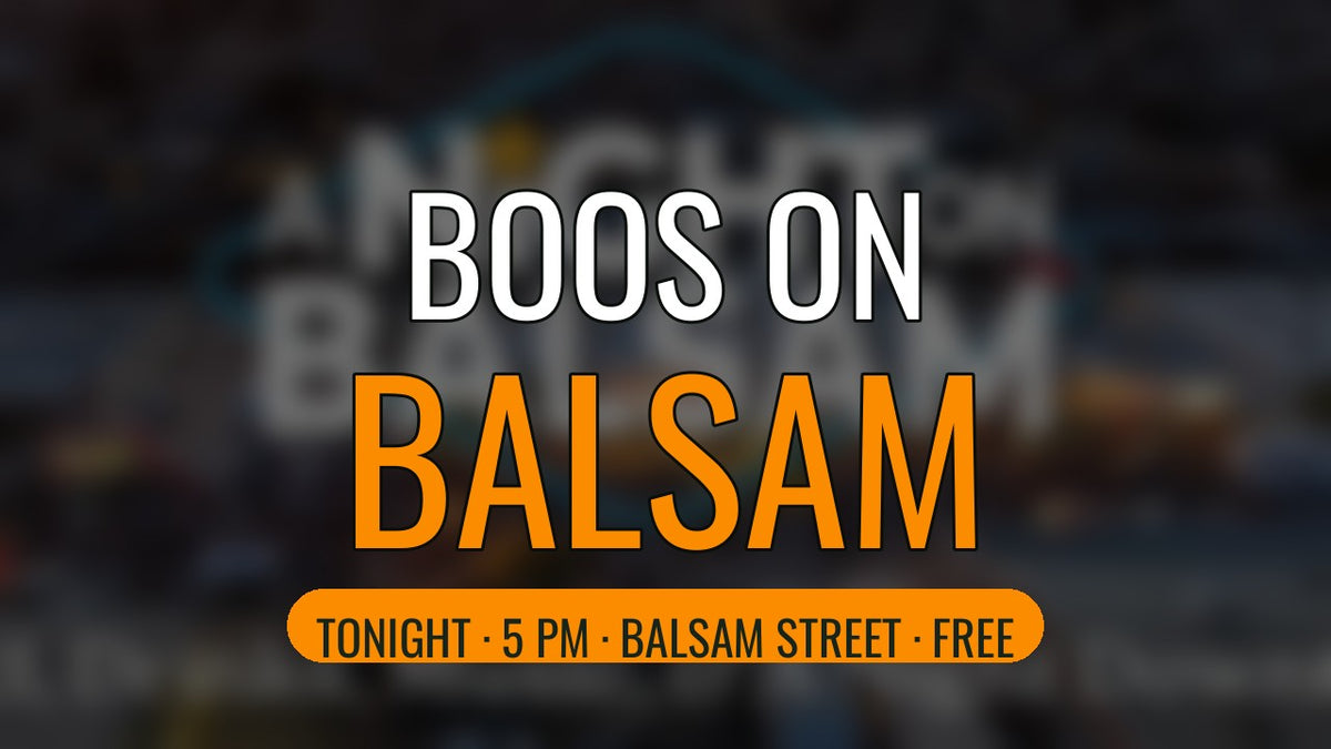 Boos on Balsam, tonight at 5 PM on Balsam Street in Ridgecrest, free